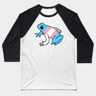 Pixel Transgender Frog Baseball T-Shirt